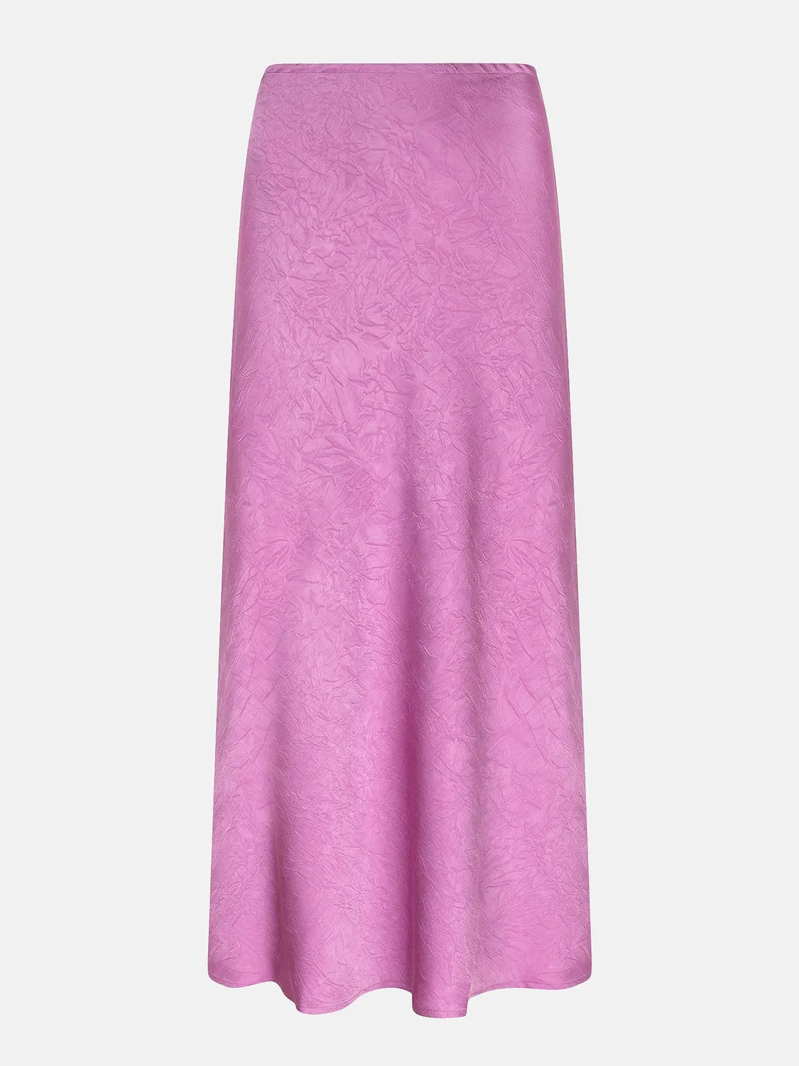 Amiek Skirt Rae rok paars satijn maxi aangesloten