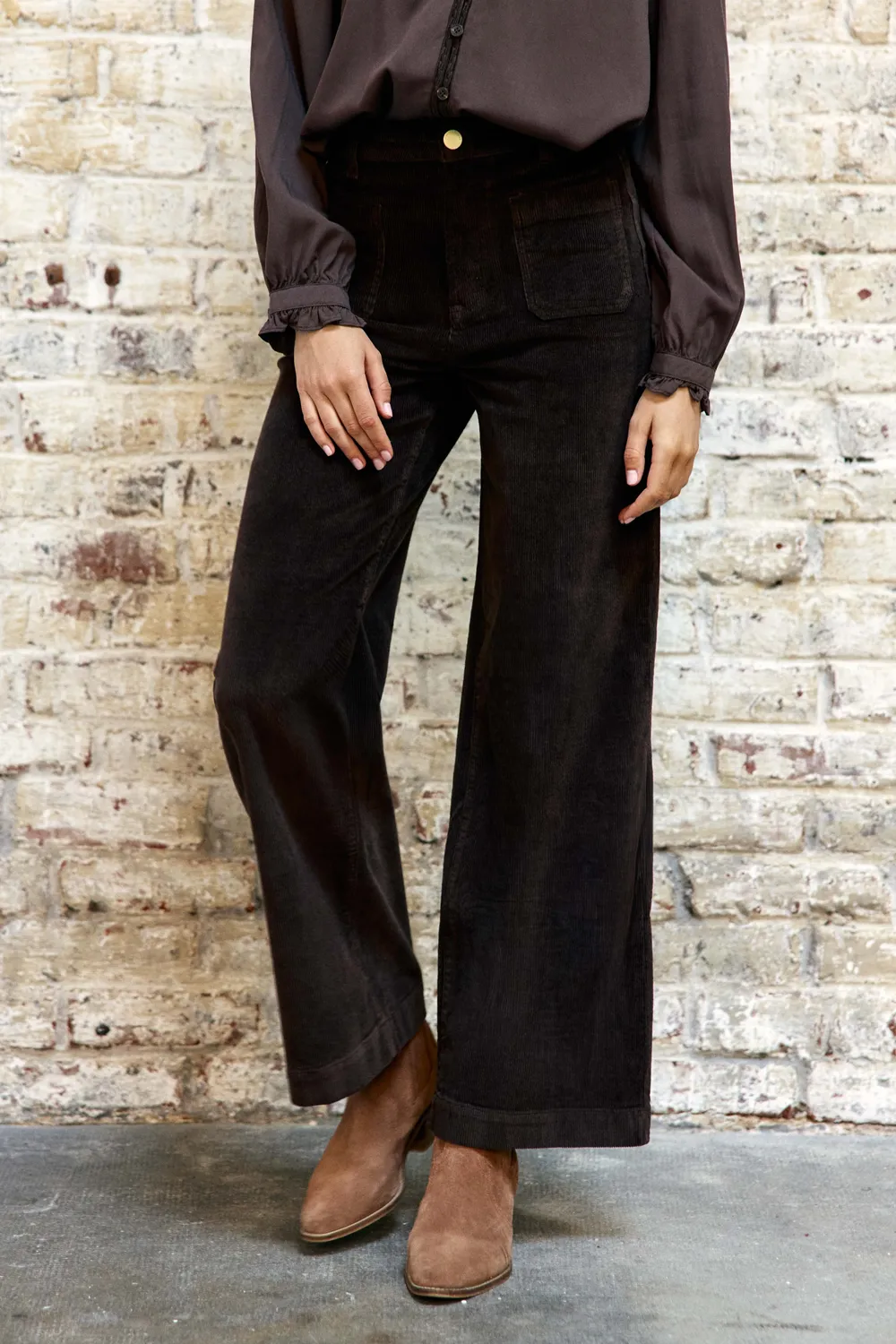 La Petite Etoile Atlanty broek bruin ribfluweel