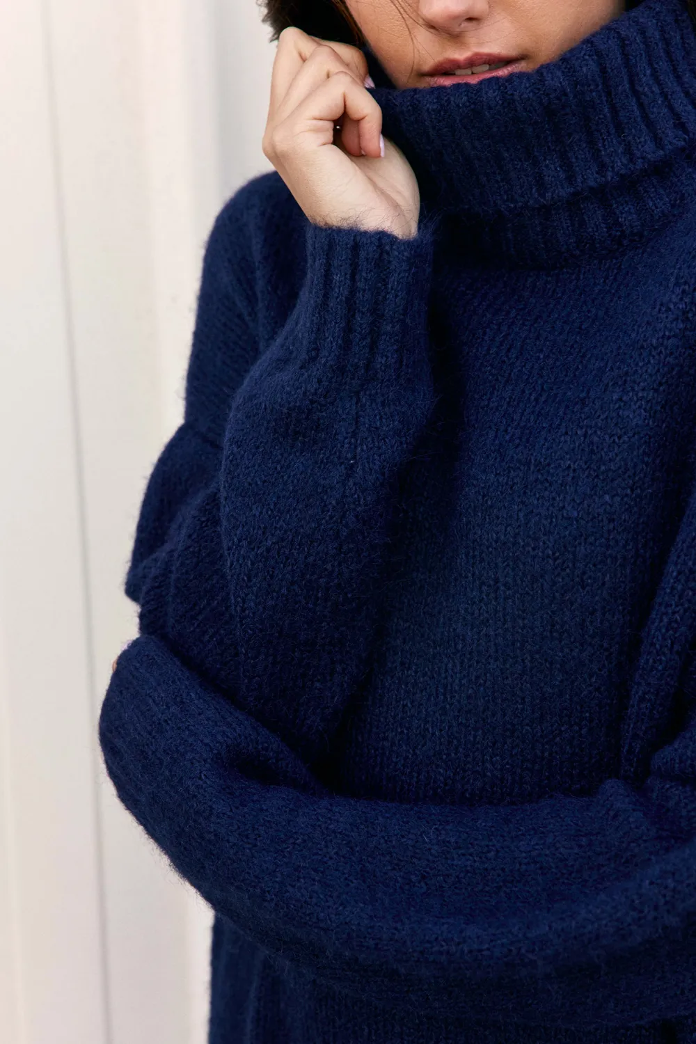 La Petite Etoile Mathea trui jurk marine col