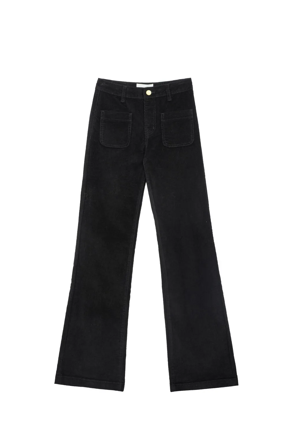 La Petite Etoile Sonny flare broek velours zwart