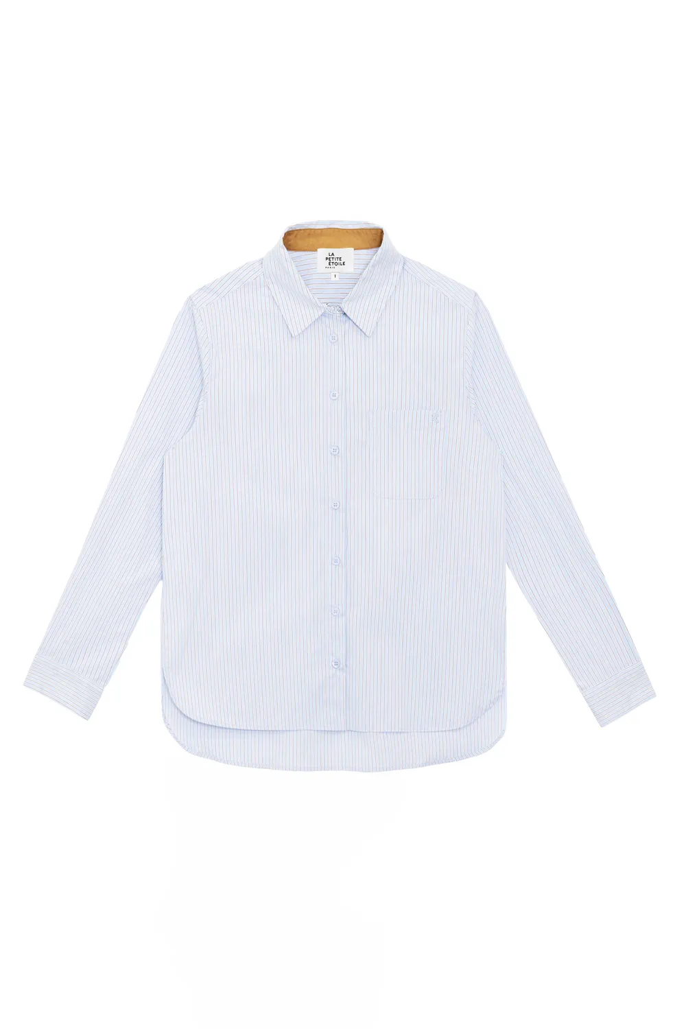 La Petite Etoile Carli blouse gestreept ecru blauw
