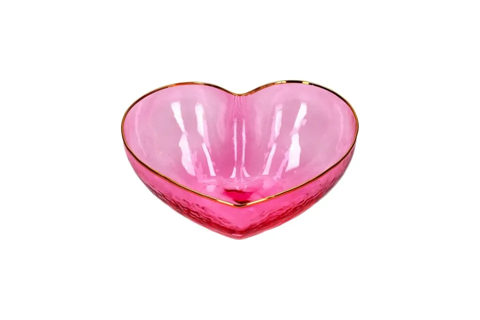 Amiek L'amour Bowl L schaaltje roze glas