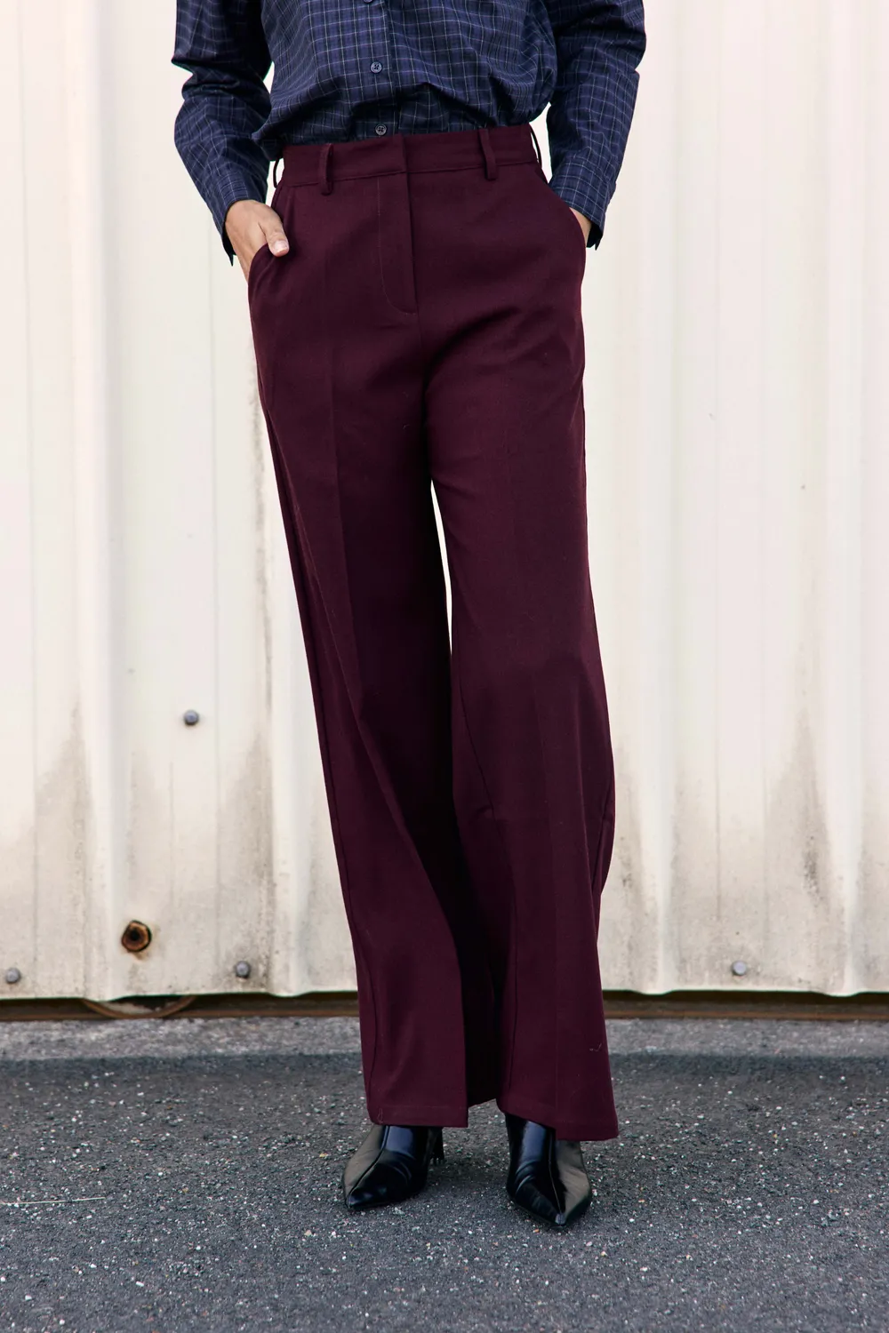 La Petite Etoile Petrony rechte broek bordeaux