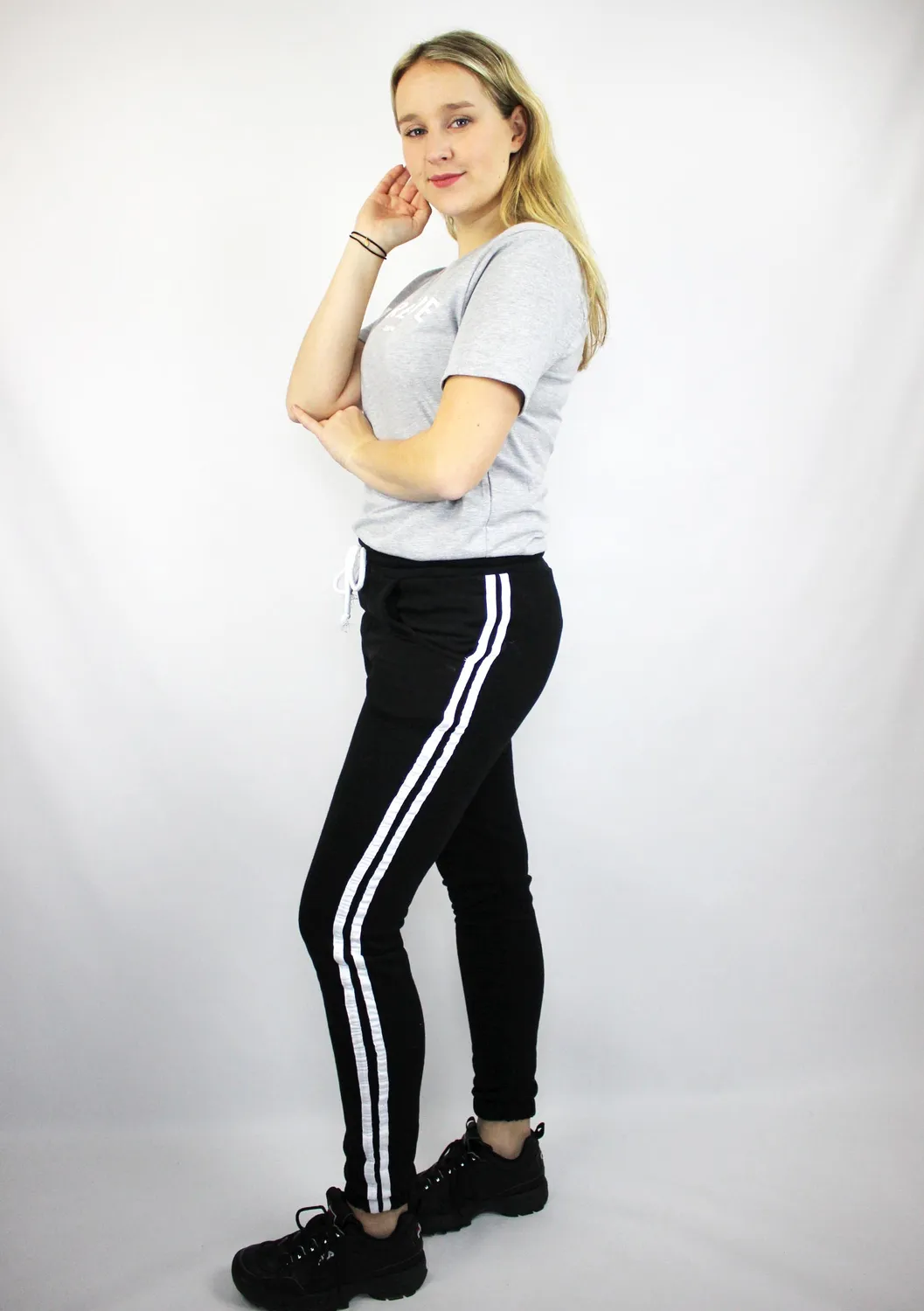 LOVEDRUNKY Stripe jogger zwart zijstreep
