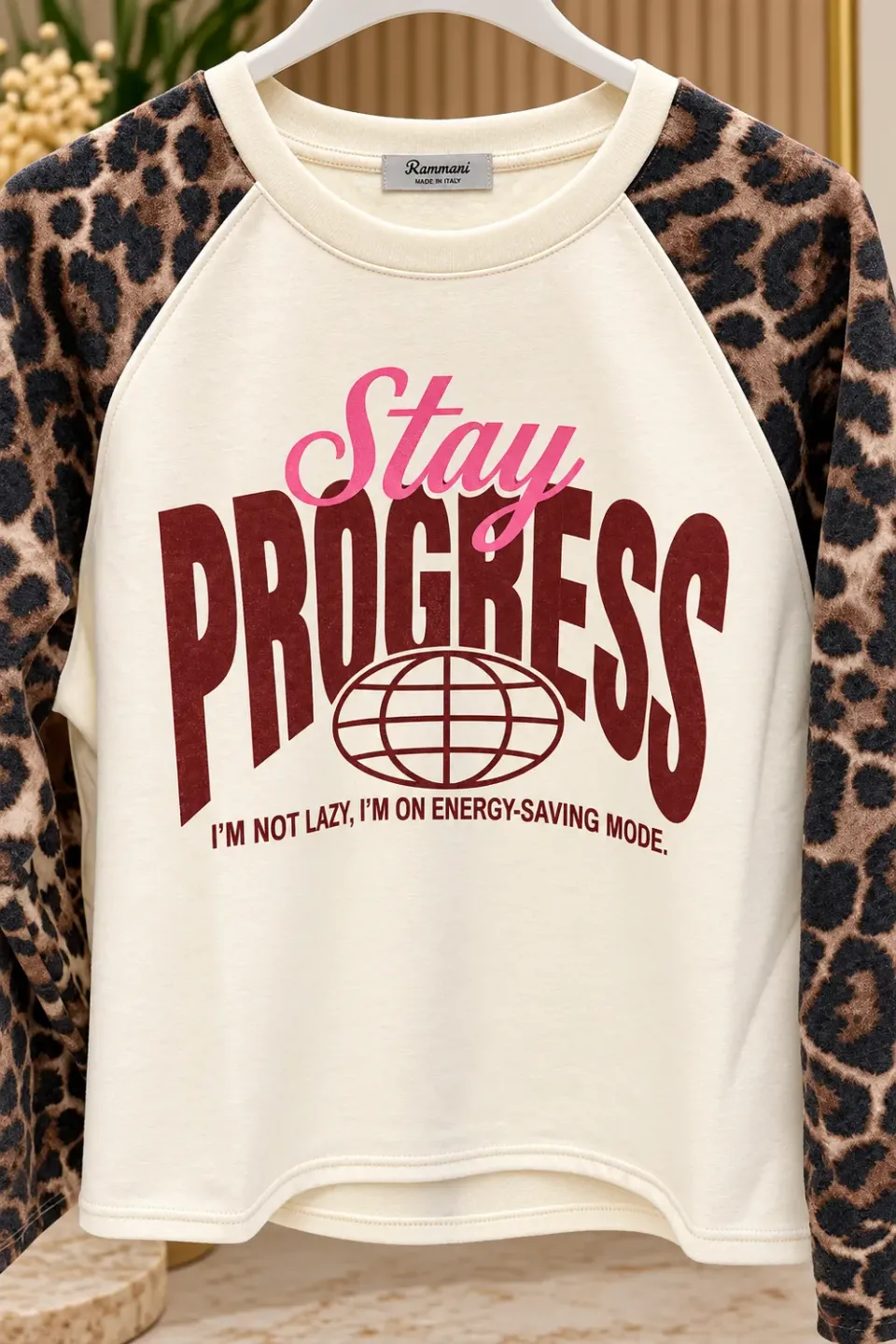 Amiek Stay Progress longsleeve panter onesize