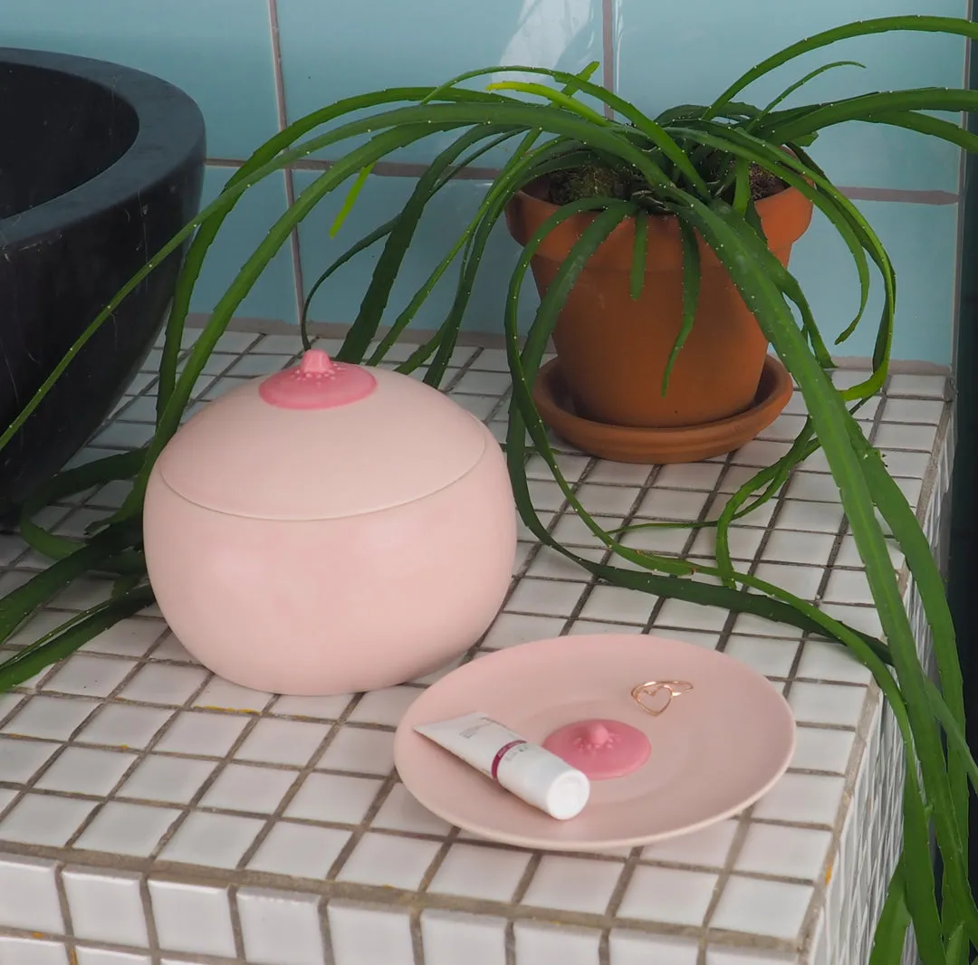 Bitten Tiet Pot vaas roze keramiek