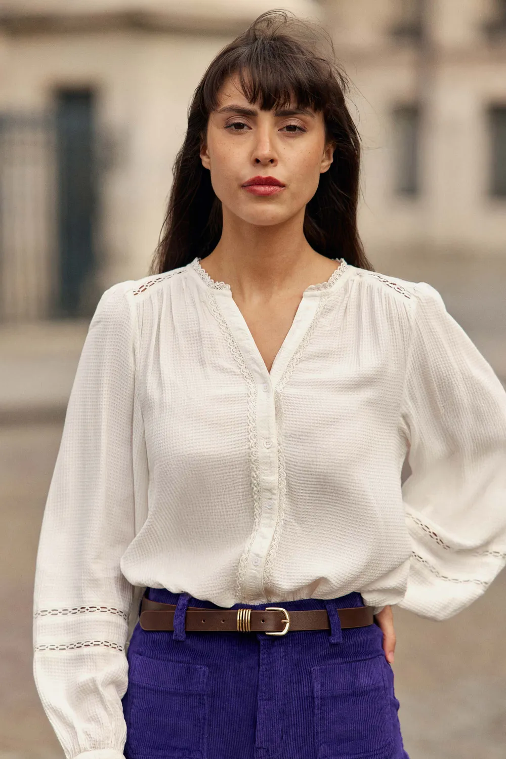 La Petite Etoile Ana riem bruin leer 75-90