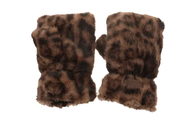 Amiek Are handschoenen panter bruin vingerloos