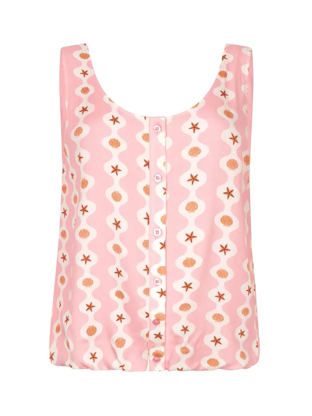 Amiek Ydence Lorena top pink seashells