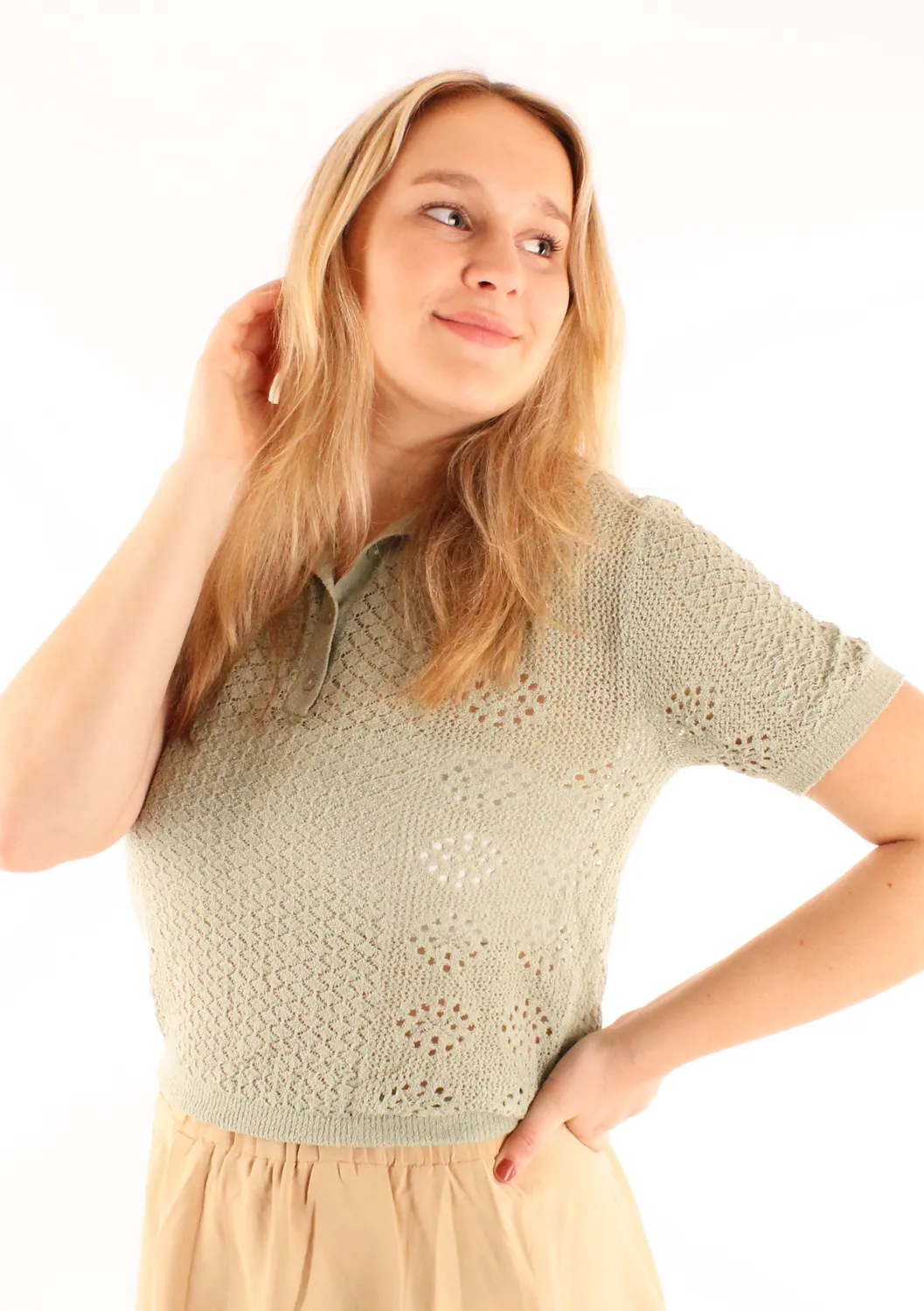 LOVEDRUNKY Embroidery T-shirt Groen katoen