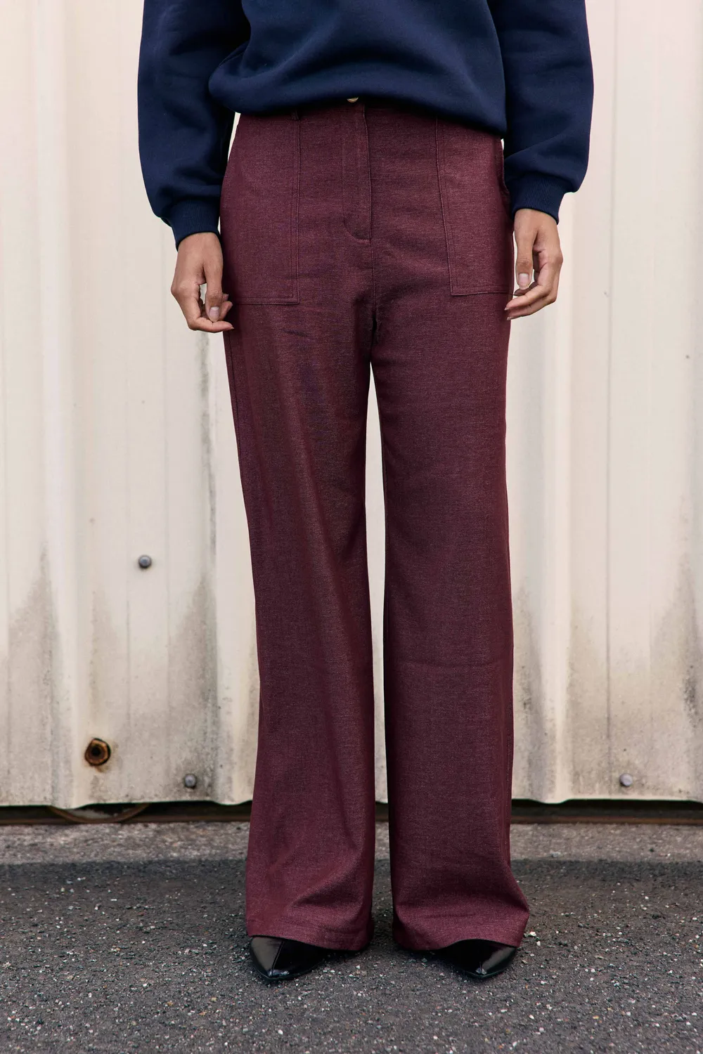 La Petite Etoile Pelya broek bordeaux maat 1 recht