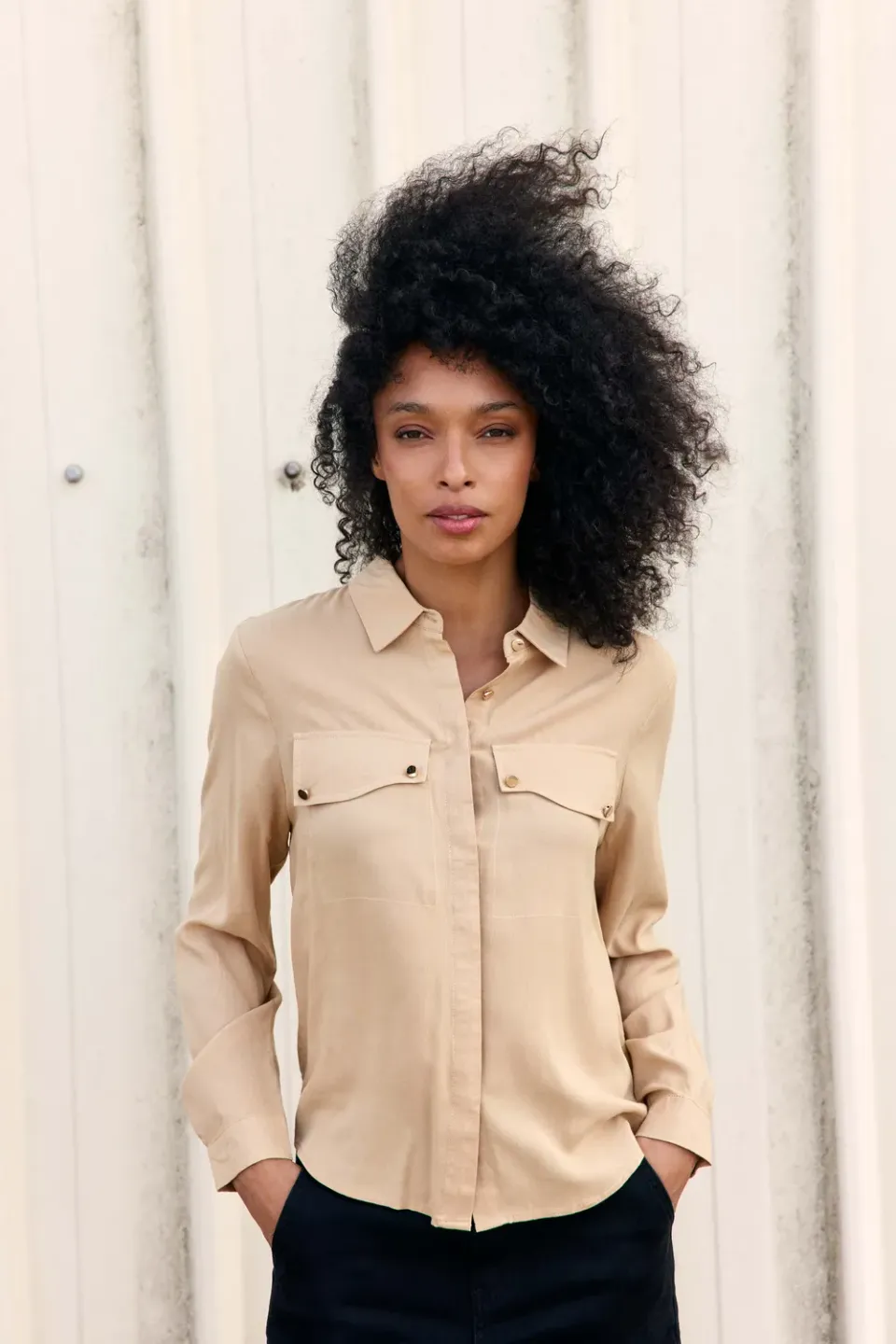 La Petite Etoile Ceres blouse beige 13-beige soepel