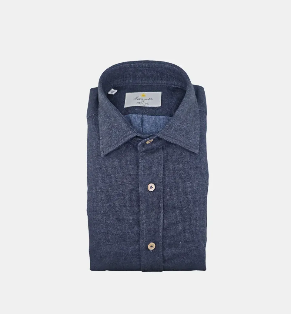 Sanfort FW419 A2250C 47 03 overhemd navy blauw katoen