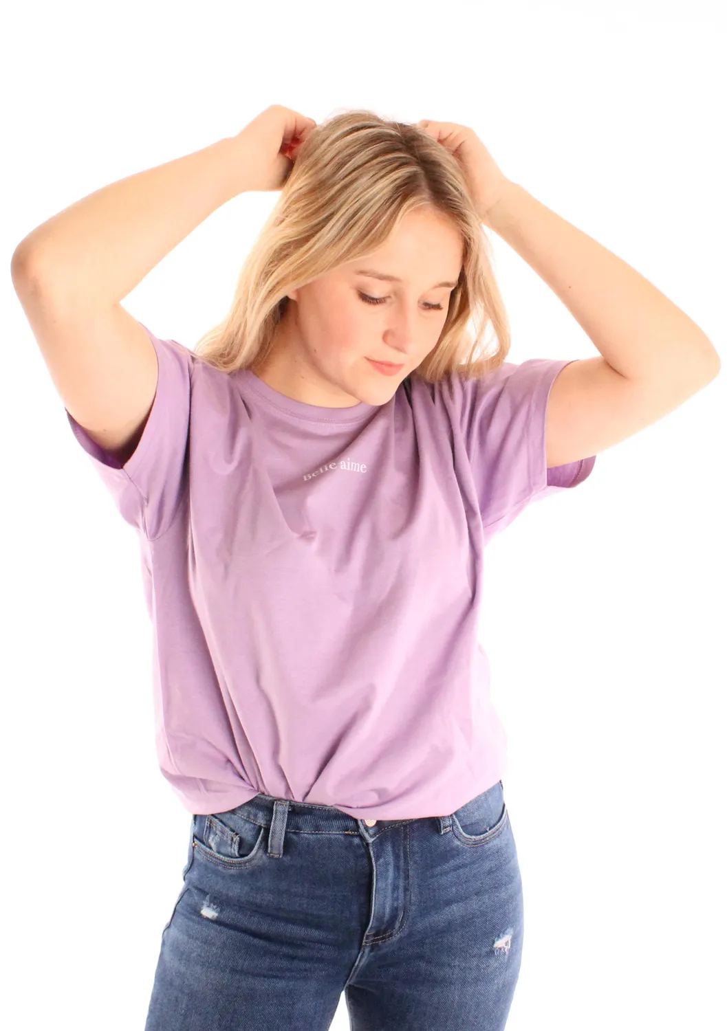 LOVEDRUNKY T-shirt Belle Aime lila shirt XS-XL