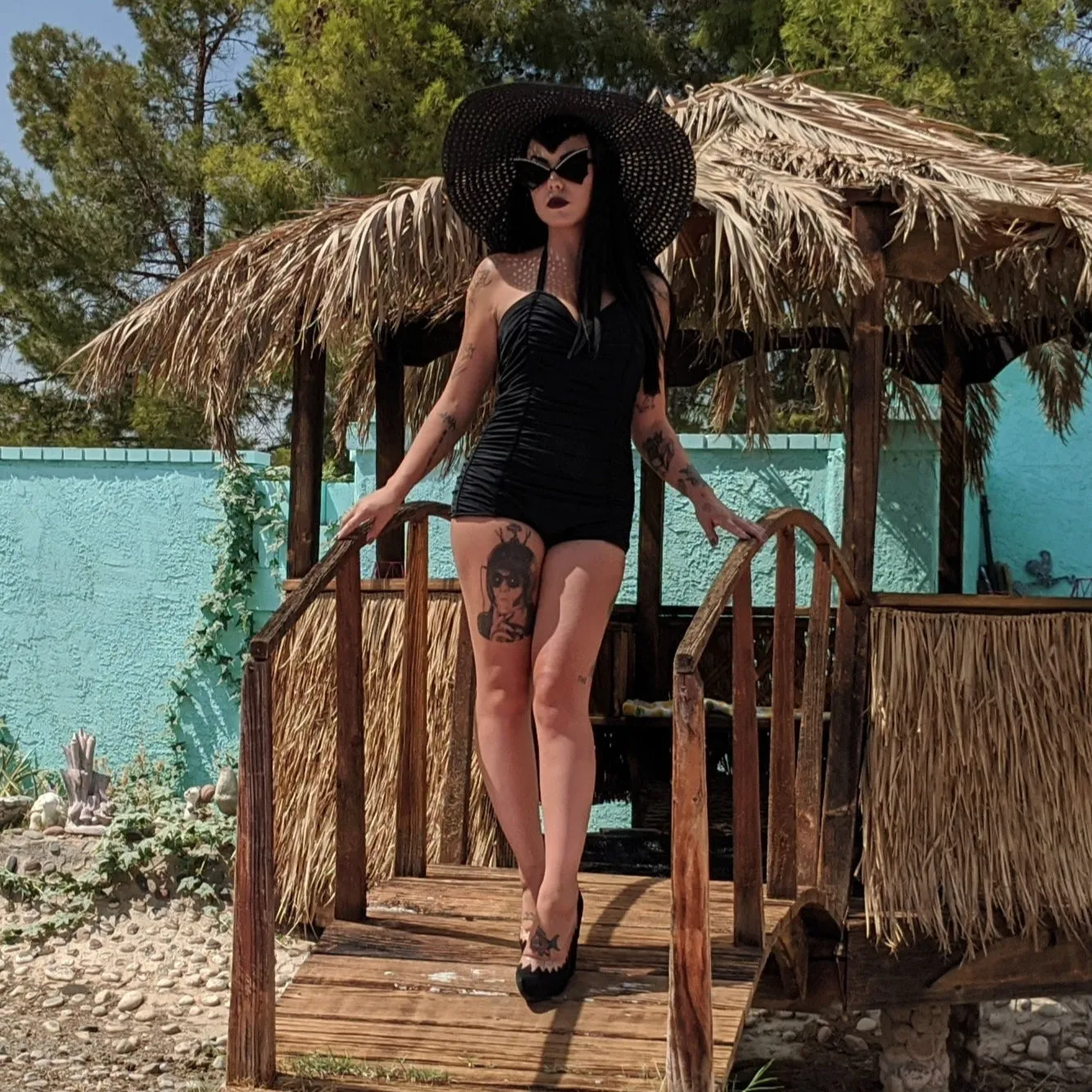 Tatyana Rosie Retro badpak one-piece wine rood