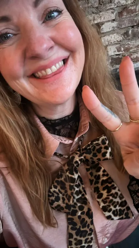 Amiek Wild Becky Necklace ketting luipaard strik