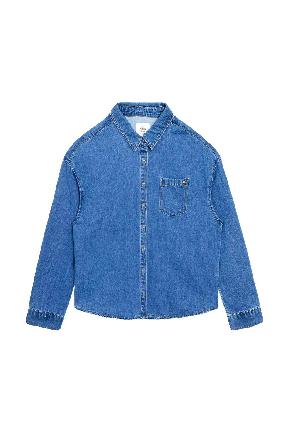 La Petite Etoile Chanico denim blouse blauw recht