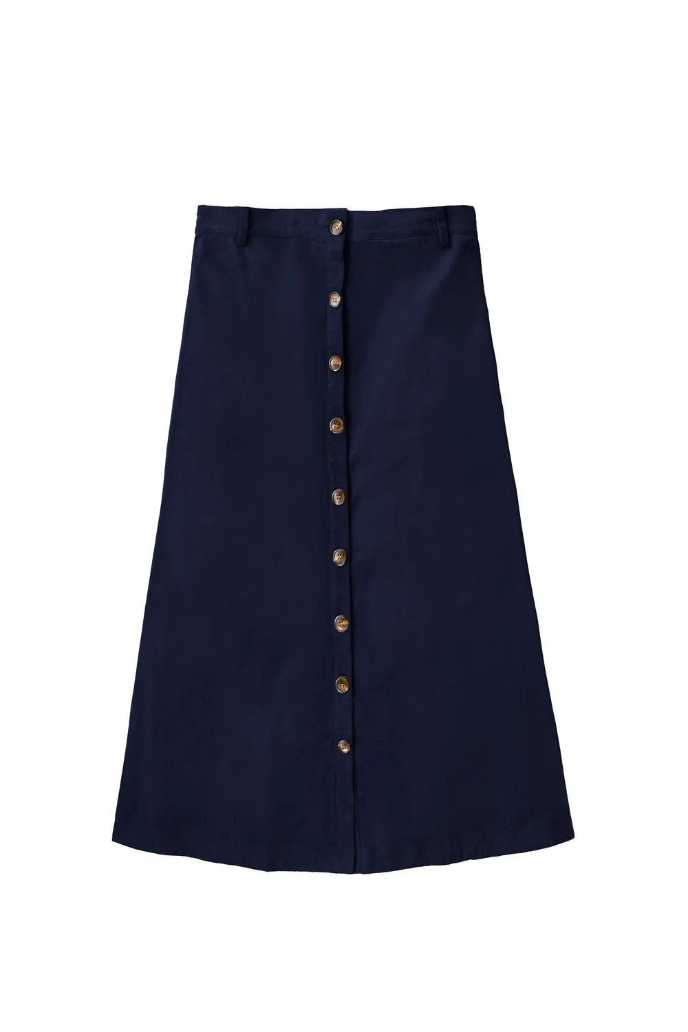 La Petite Etoile Jael midi rok marine ribfluweel