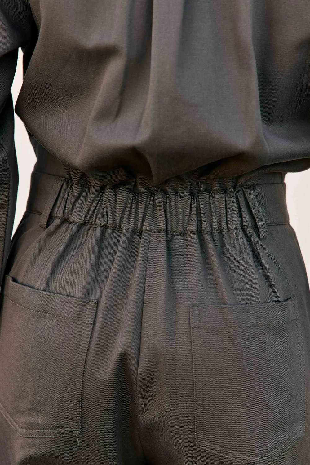 La Petite Etoile Lenny jumpsuit kaki lange mouw