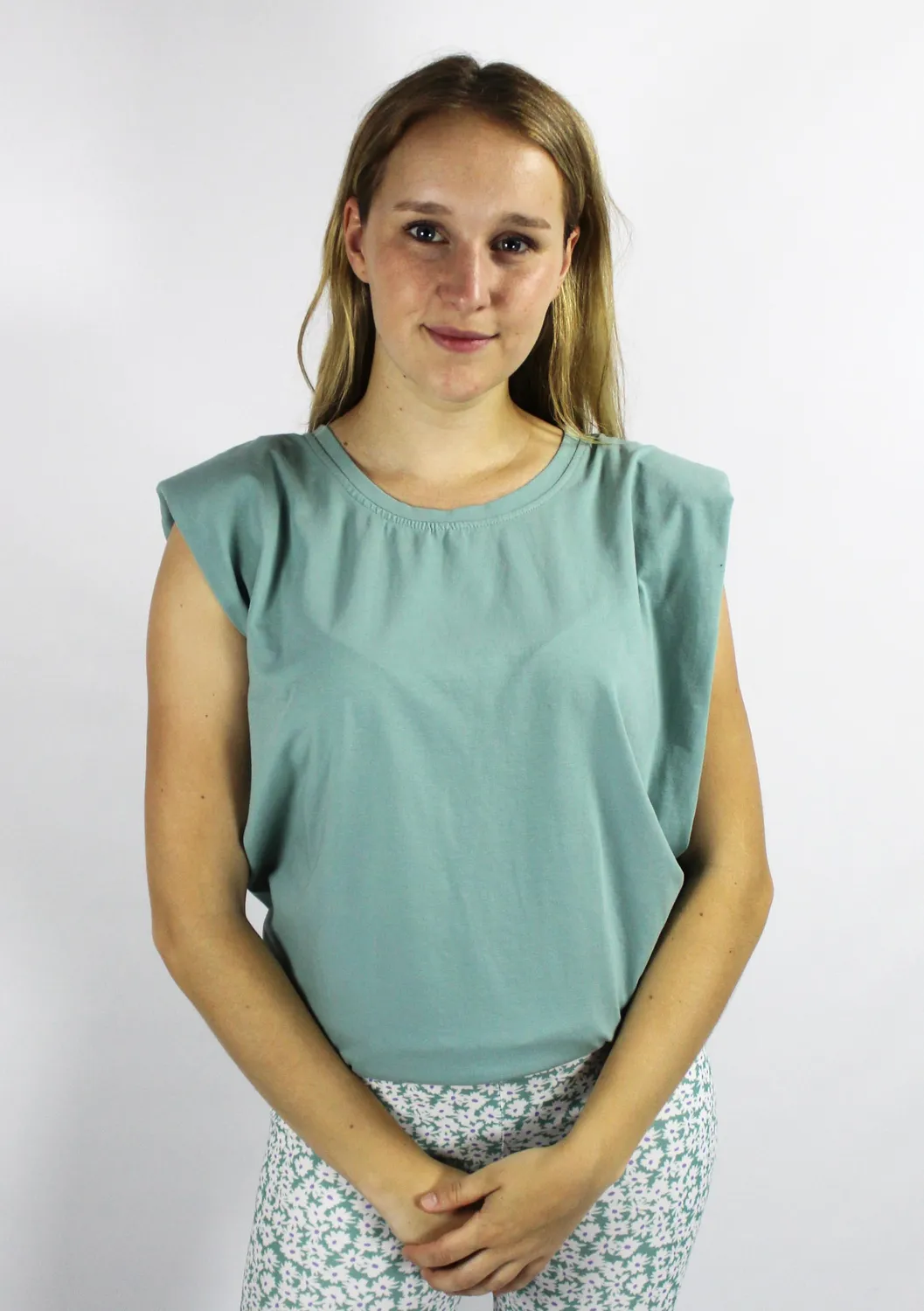 LOVEDRUNKY Padded Shirt top mint one size