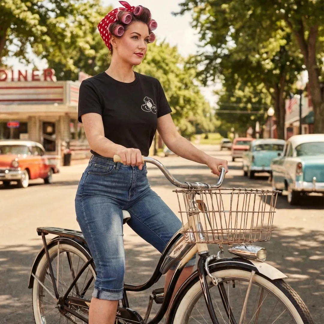 Tatyana Pin Up T-shirt Boston stedenprint