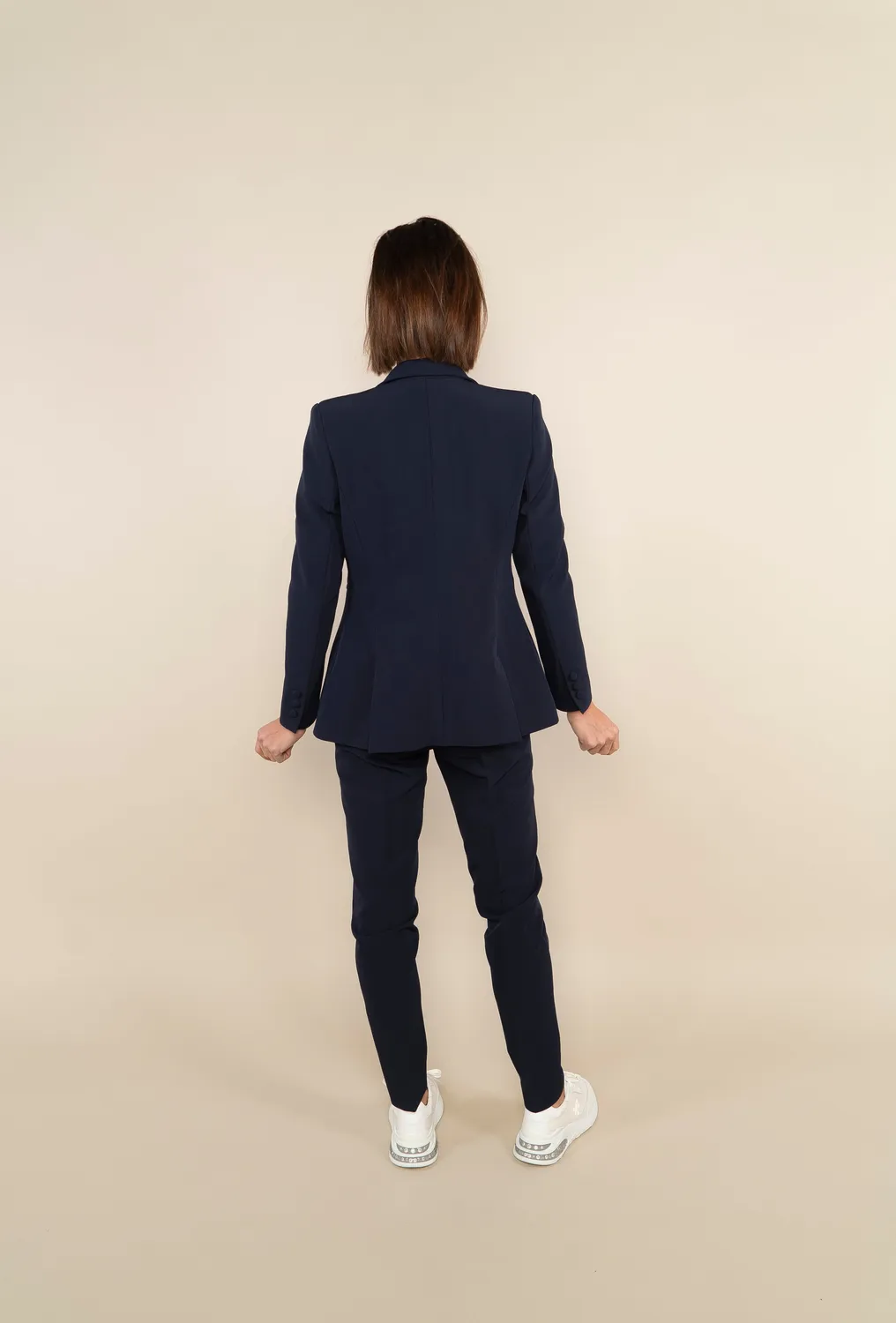 Laboutiek Blazer Long Model blazer navy split