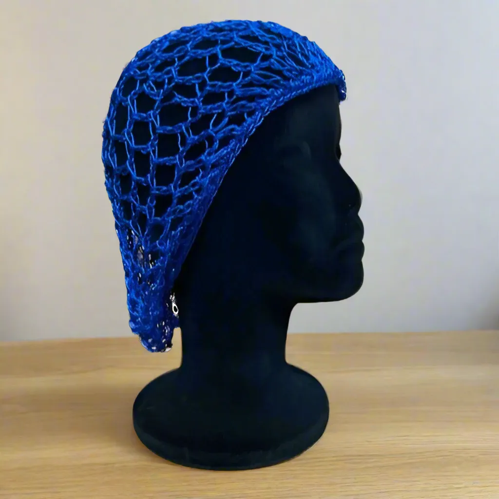Tatyana Vintage haarnetje snood hot pink gebreid