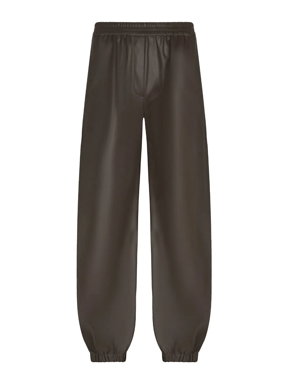 Amiek Harlow Pants faux leather bruin