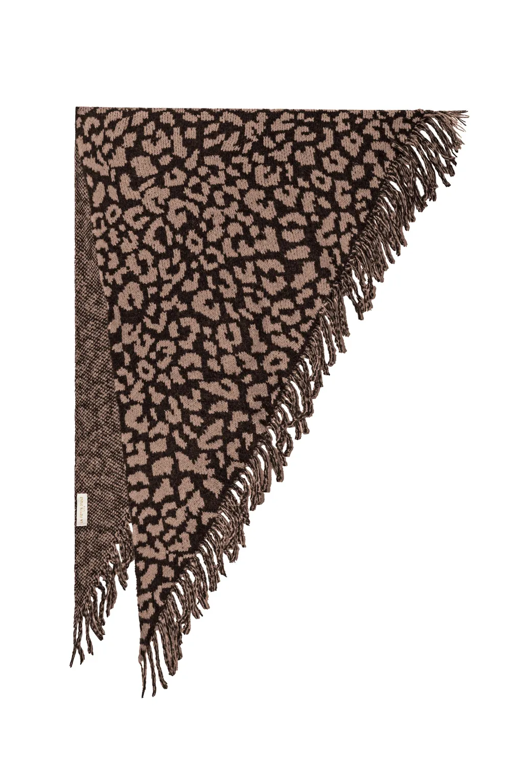 La Petite Etoile Audrey sjaal luipaard taupe