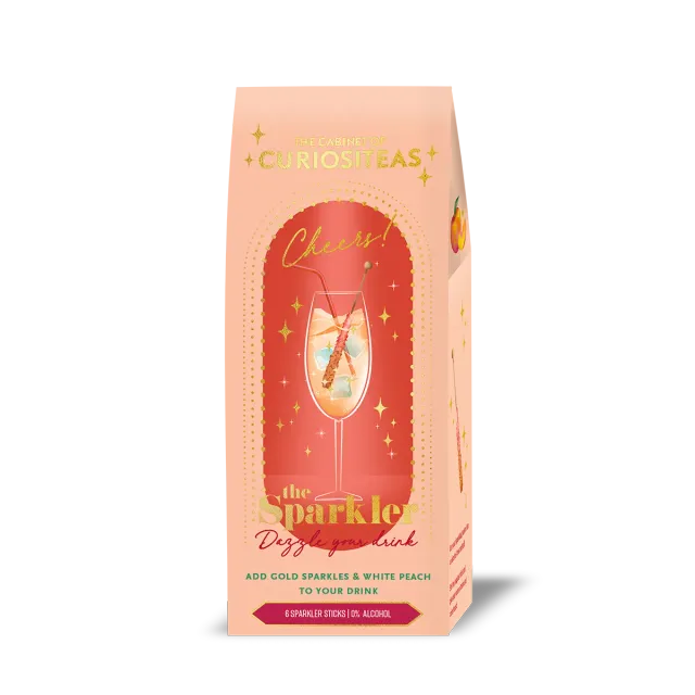 Amiek The Sparkler dranksticks white peach gold glitter