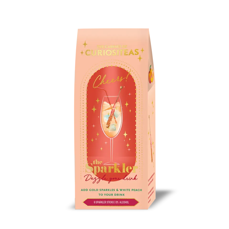 Amiek The Sparkler dranksticks white peach gold glitter