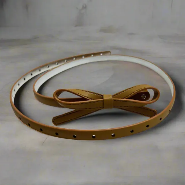 Tatyana Ribbon Retro Style Adjustable Belt riem bruin verstelbaar