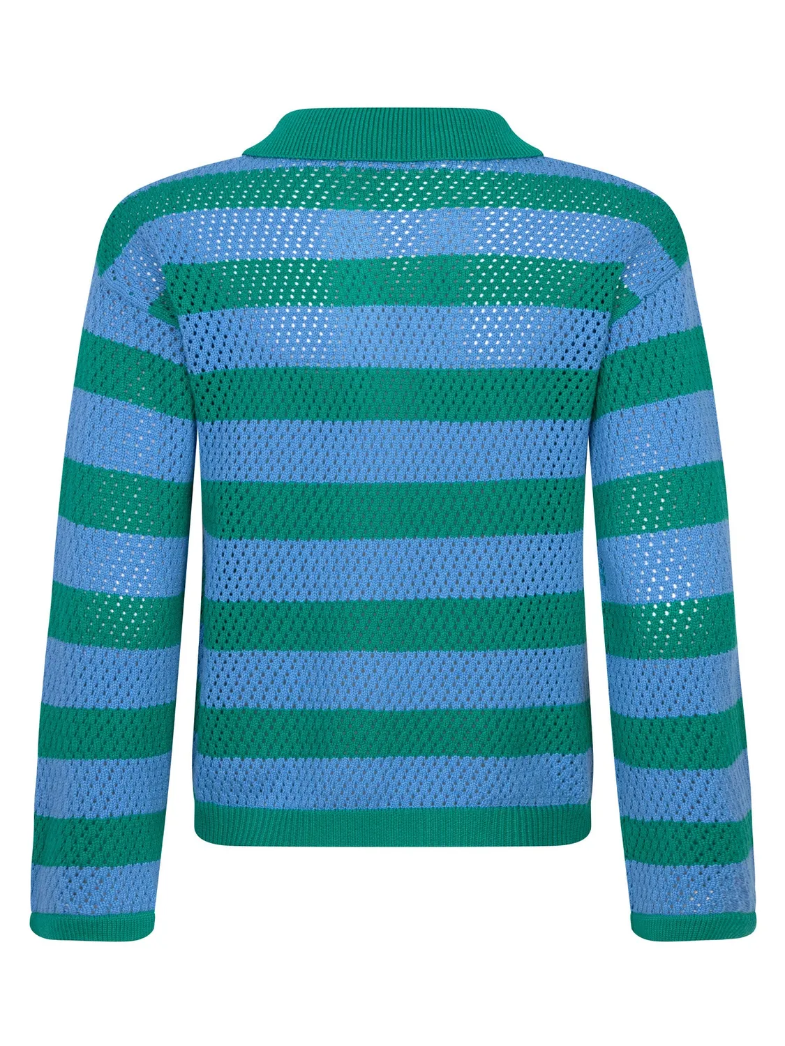 Amiek Agnes top blauw zeegroen luchtig