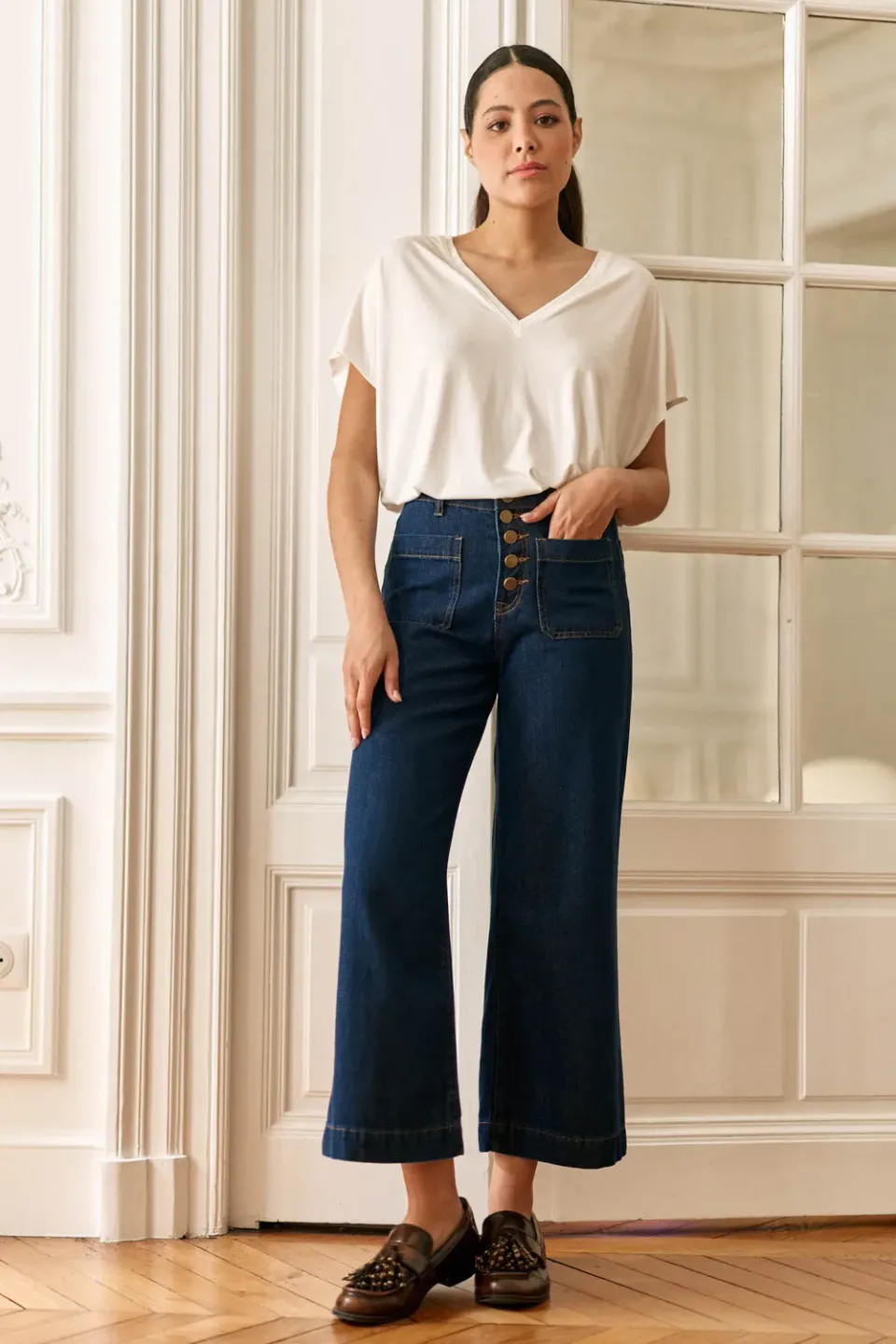 La Petite Etoile Atlanta jeans wijd brut
