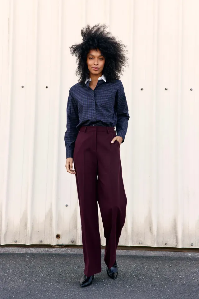 La Petite Etoile Petrony rechte broek bordeaux