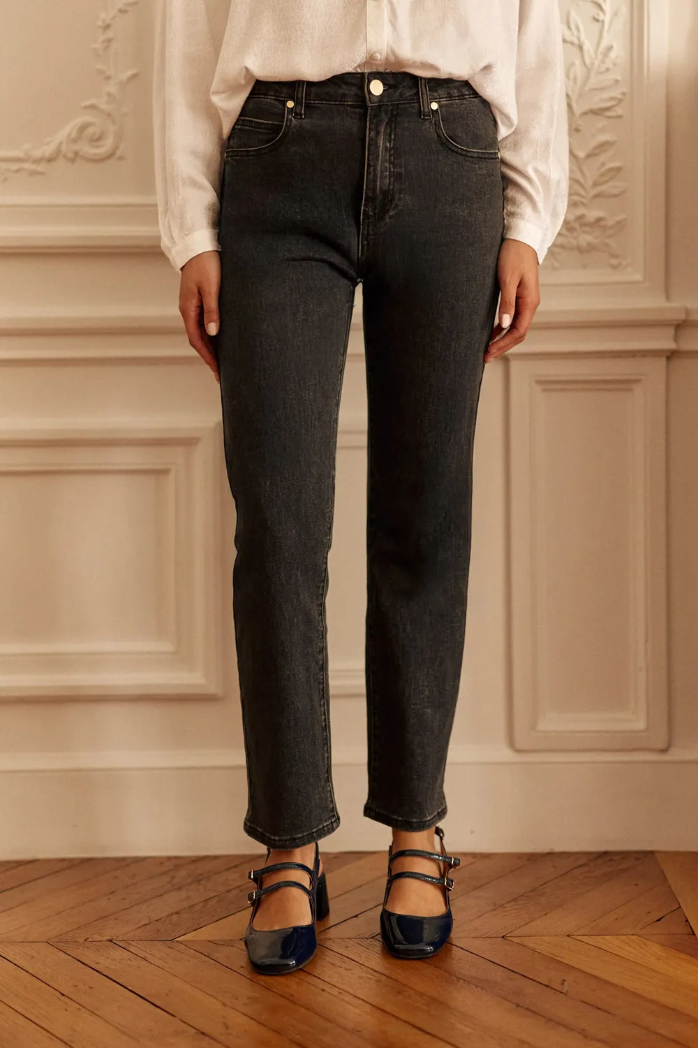 La Petite Etoile Brieg slim jeans grijs