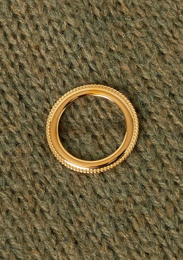 LOVEDRUNKY Cirkel broche goud 4,2 cm rond