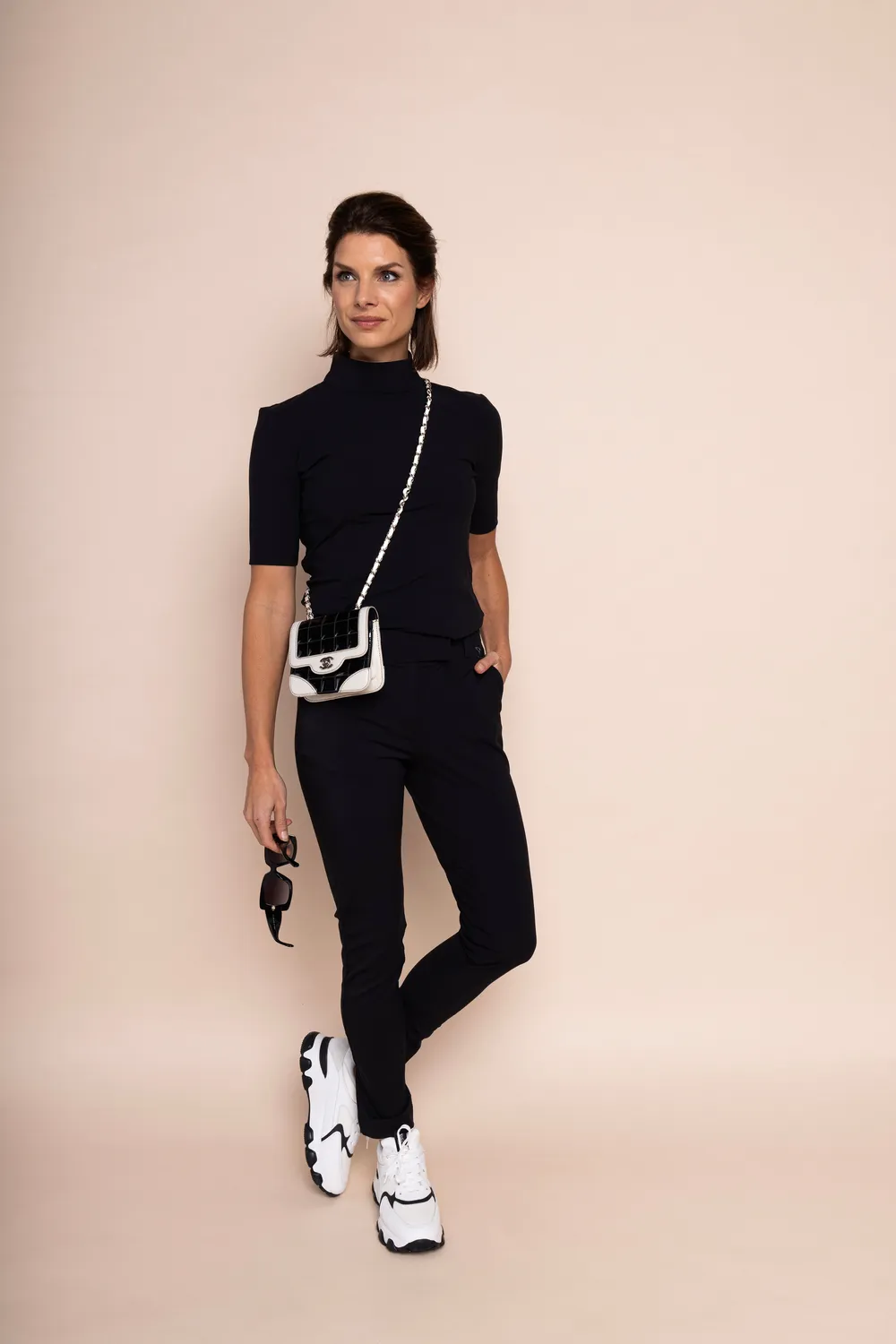 Laboutiek Leona Travel Trouser broek zwart slim fit