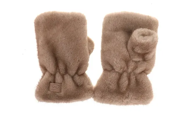 Amiek Are handschoenen taupe vingerloos one size