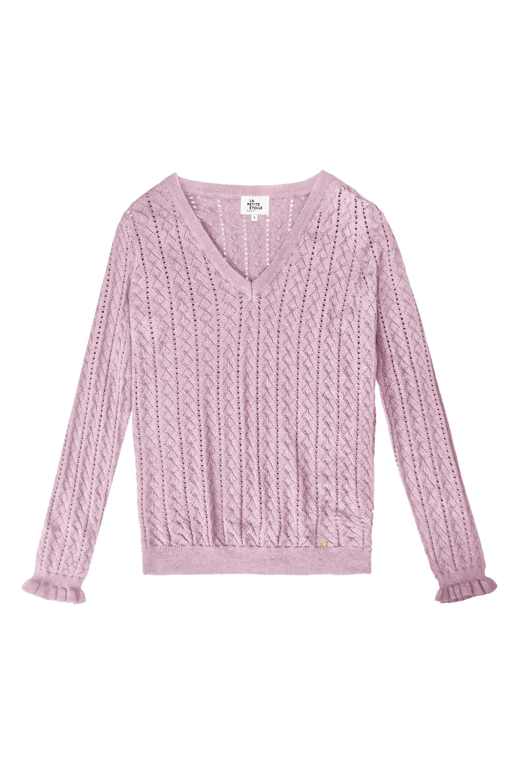La Petite Etoile Monceau trui roze ajourmaat