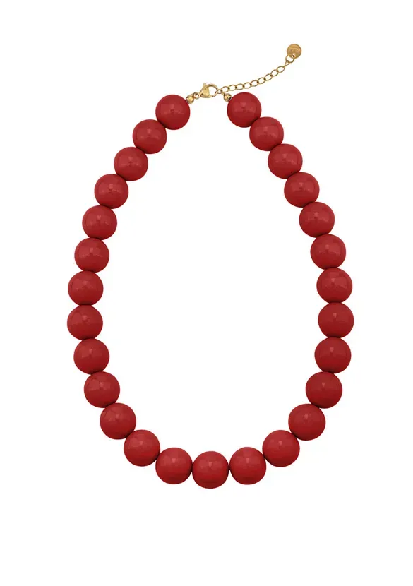 LOVEDRUNKY Beads Ketting rood verstelbaar