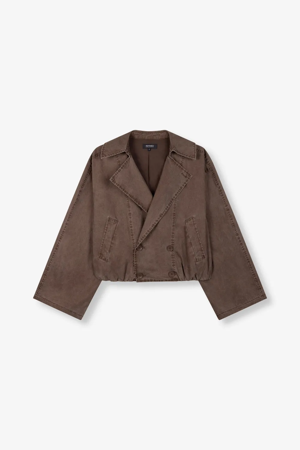 Refined Department Jolanda Jacket jas chocobruin oversized