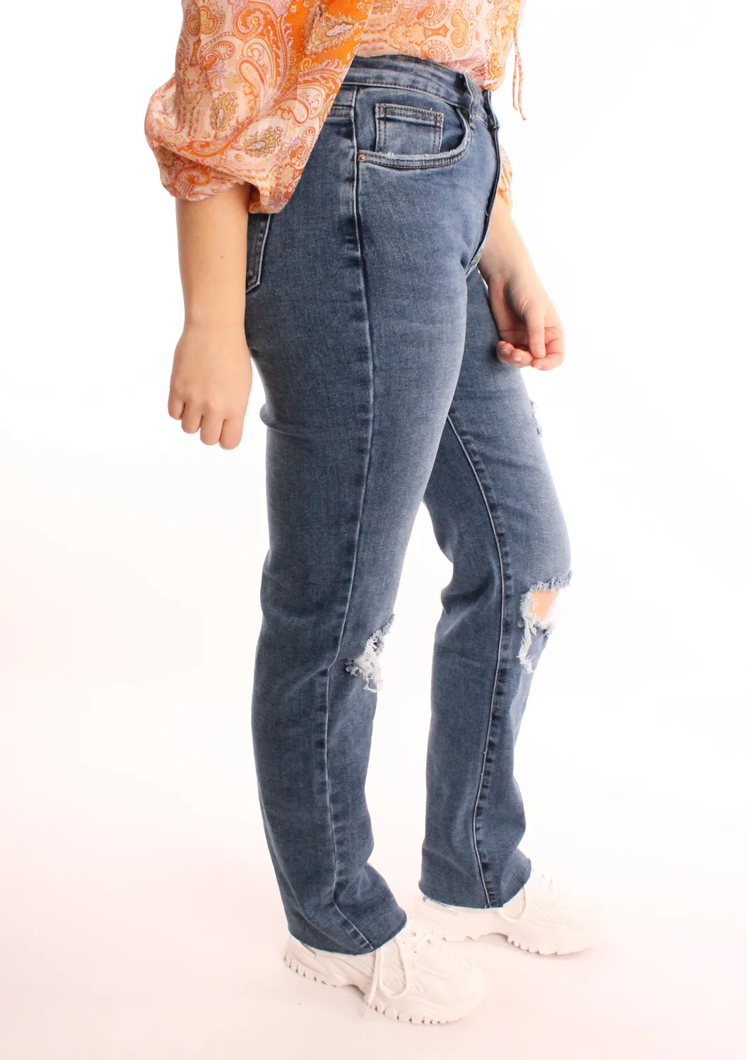 LOVEDRUNKY Ripped Straight jeans denim met gaten