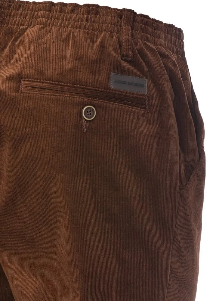 Luigi Morini Amberg heren pantalon brons rib katoen