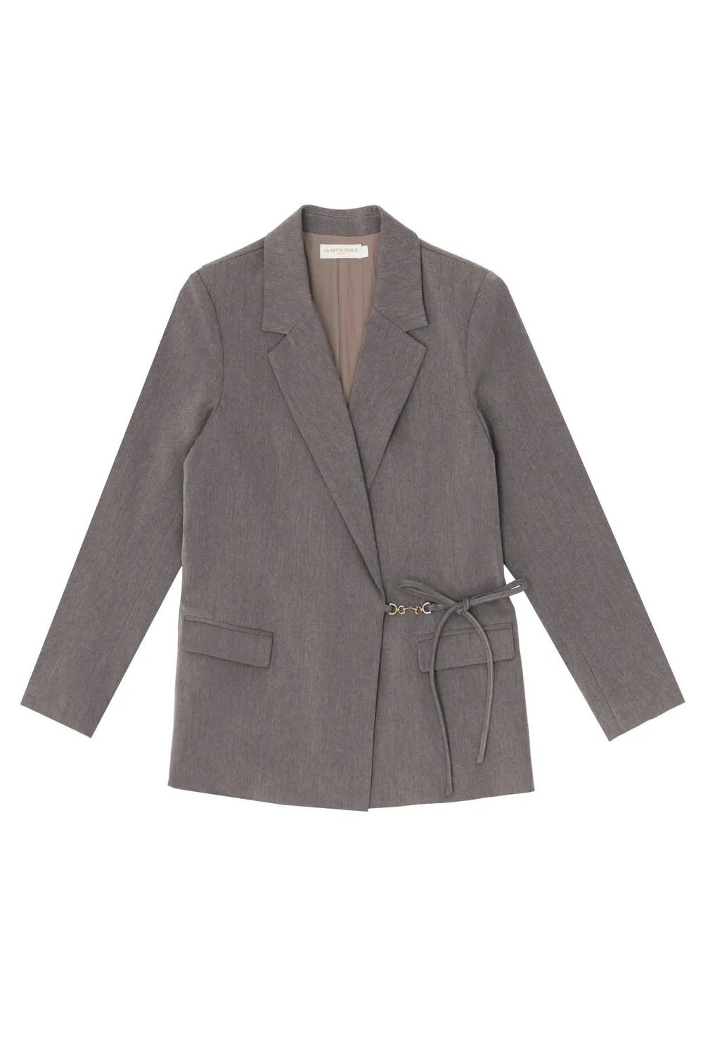 La Petite Etoile Viamao blazer taupe recht wikkel