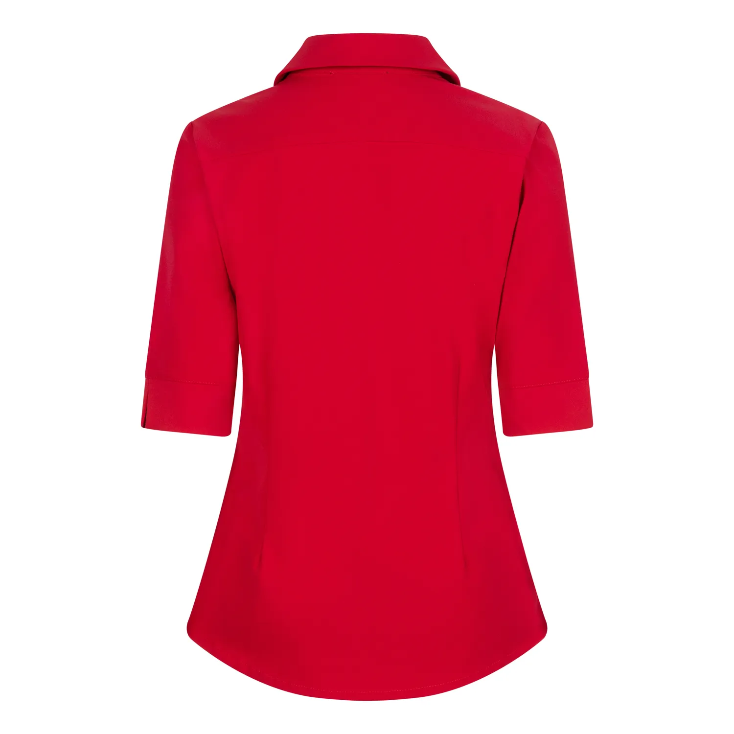 Laboutiek Travel Ivanka Short Sleeve blouse rood stretch