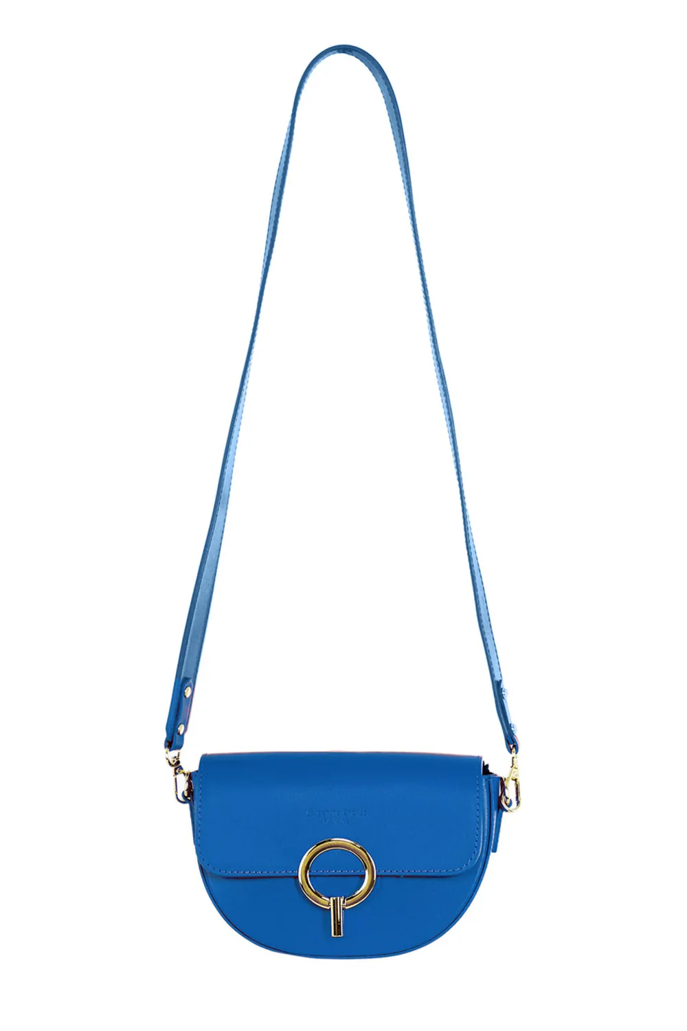 La Petite Etoile Jim leren tas blauw leer