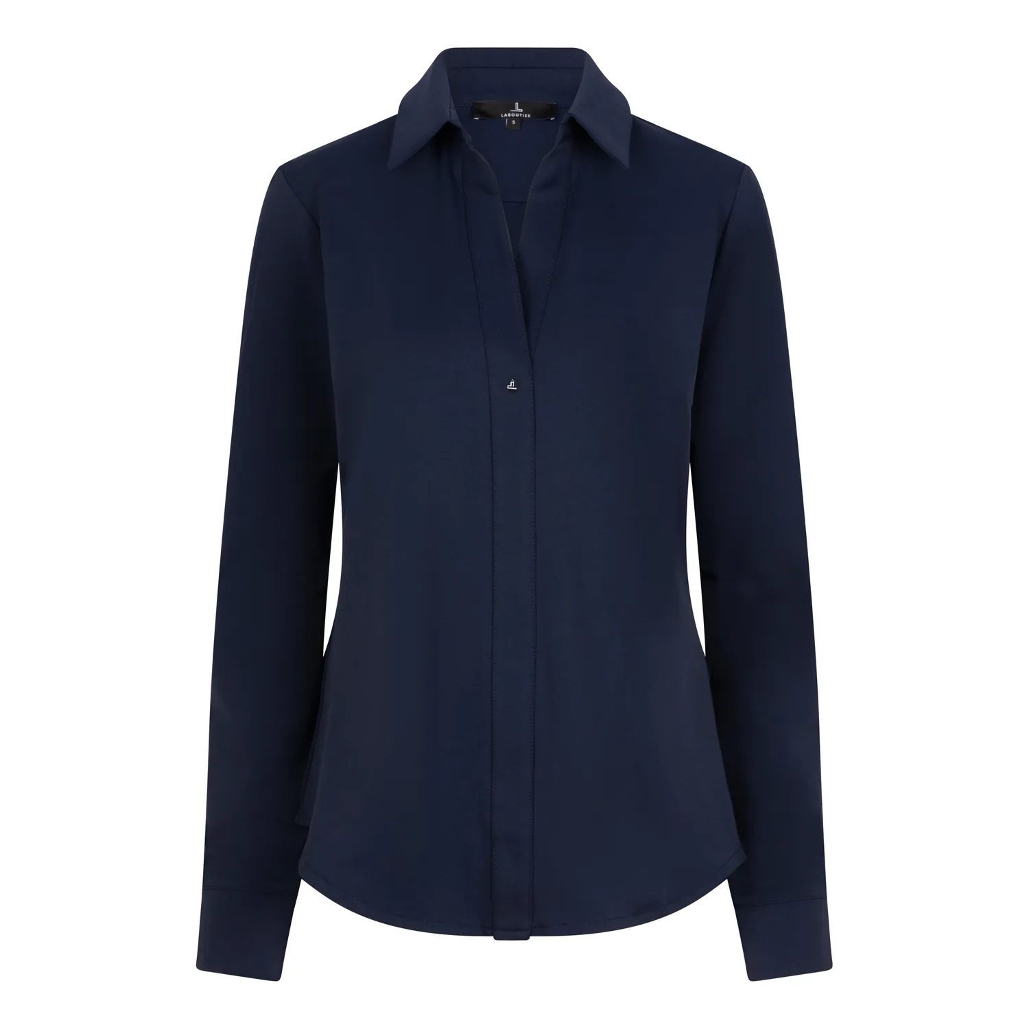 Laboutiek Ivanka Long Sleeve travel blouse navy