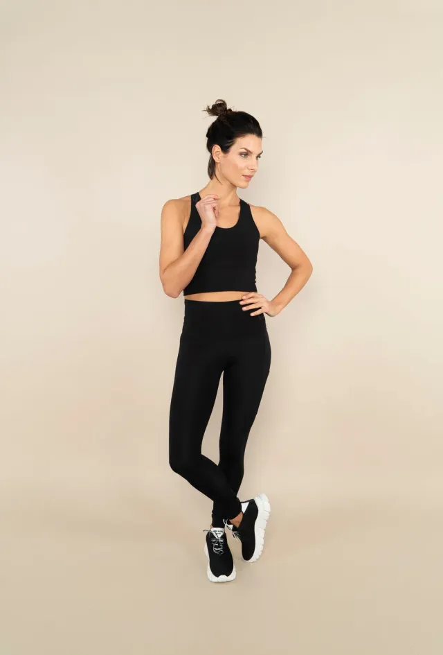 Laboutiek Sport sport bh zwart extra lang