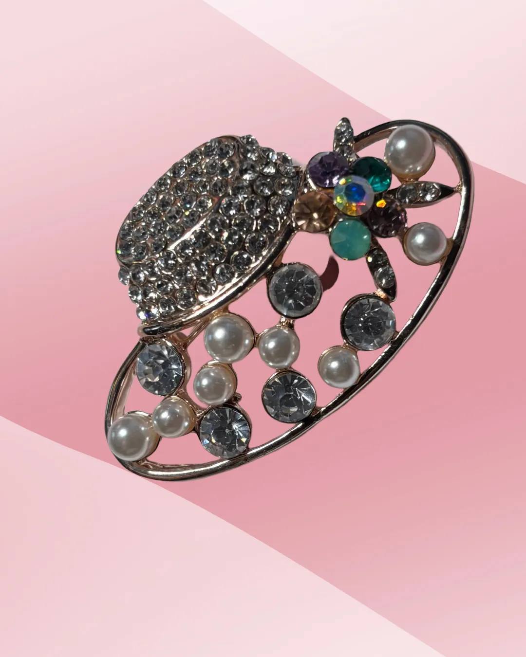 Tatyana Festive Hat broche parels hoedje